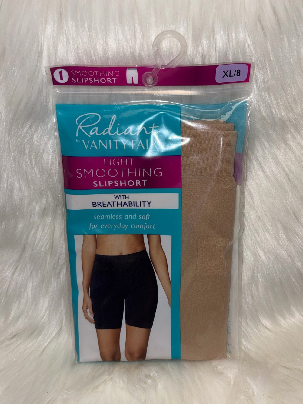 Vanity Fair Light Smoothing Slipshort in Nude